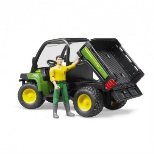 BRUDER John Deere Gator 855D & Bworld Adam
