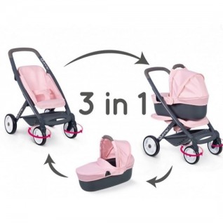 SMOBY Maxi-Cosi&Quinny 3'ü 1 Arada Oyuncak Bebek Arabası