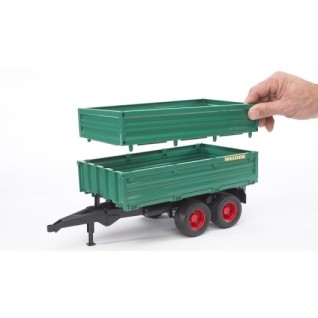 BRUDER Büyük Yeşil Damperli Römork