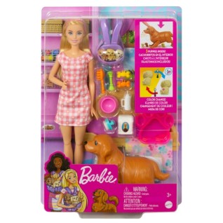 MATTEL Barbie Yeni Doğan Köpekler Oyun Seti