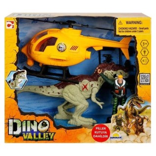 SUNMAN Chap Mei Sesli ve Işıklı Dino Valley Helikopter Oyun Seti