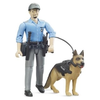 BRUDER Polis Figürü & Polis Köpeği