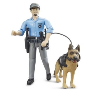 BRUDER Polis Figürü & Polis Köpeği