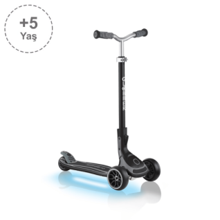 GLOBBER Ultimum Işıklı Scooter - Siyah