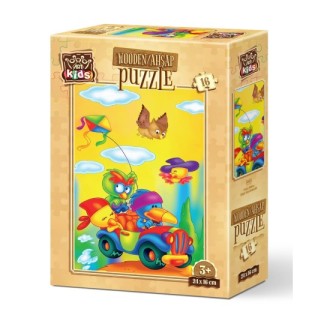 ART PUZZLE Kids Çılgın Uçurtmacılar 16 Parça Ahşap Puzzle