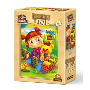 ART PUZZLE Kids Misafir Kuş 16 Parça Ahşap Puzzle