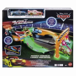 MATTEL Cars Karanlıkta Parlayan Yarışçılar Pist Seti