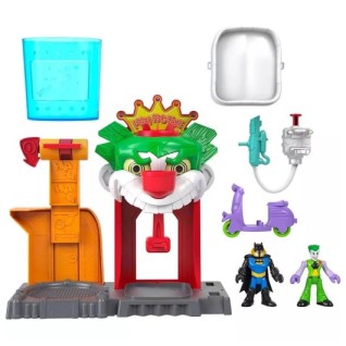 MATTEL Imaginext DC Super Friends Renk Değiştirme Aksiyonlu Joker Eğlence Evi Oyun Seti