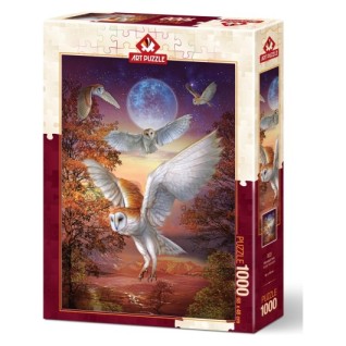 ART PUZZLE Ayışığı Baykuşları