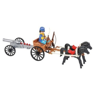 PİLSAN Mini Mekanik Serisi:4 Top Arabası Askeri Oyun Seti