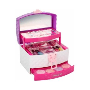 SUNMAN Pretty Pinky 3 Katlı Çantalı Makyaj Seti