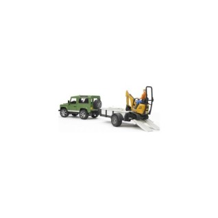 BRUDER Land Rover Arazi Aracı Ve Jcb Mini Kazıcı