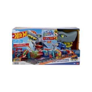MATTEL Hot Wheels Muhteşem Köpek Balığı Araba Yıkama Oyun Seti