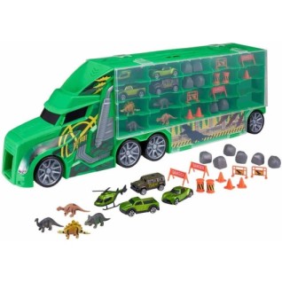 SUNMAN Teamsterz Dino Transporter 4 Araçlı ve 4 Dinozorlu Oyun Seti