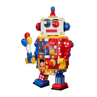 SEHER Jakı Yapı  Blokları Gashapon Robot 638 Parça Kırmızı