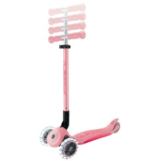 GLOBBER Elite Deluxe Işıklı Scooter - Pastel Pembe