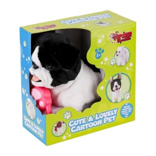 VARDEM Tasmalı Yürüyen Peluş Fransız Köpeği