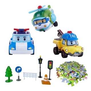 NECO Robocar Poli Gogo City Seri Poli Burky Helly Oyun Seti