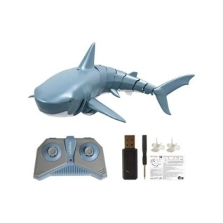 SEHER 2.4 Ghz Uzaktan Kumandalı Yüzen Full Fonksiyon Şarjlı Su Püskürten Beyaz Köpekbalığı