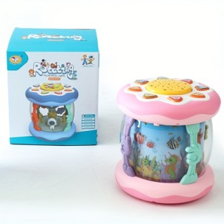 SEHER Etkileşimli Okyanus Müzikal Projektör Pembe