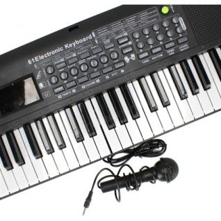 CANDA OYUNCAK 61 Tuş Müzik Elektronik Klavye Dijital Piyano Mikrofonlu Org