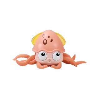 SEHER Pilli Sesli Işıklı Sensörlü Ahtapot Pembe