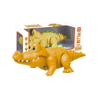 SEHER Emeklemeye Yardımcı Pilli Işıklı Müzikli Yürüyen Tatlı Timsah Sarı