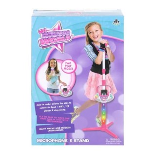 CANDA OYUNCAK Müzikli ve Işıklı Ayaklı Pembe Mikrofon
