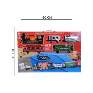 SEHER Işıklı Sesli Duman Atan Buharlı Tren Classic Özel Yapım 3 Şekilde Ray Kurulumu