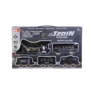 SEHER Sesli ve Işıklı Raylı Tren Siyah 412cm 17 Parça