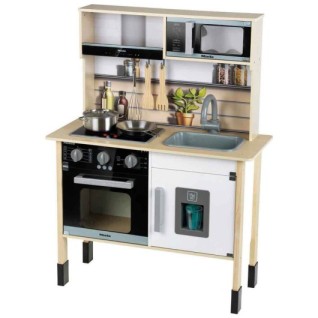 SMOBY Sesli ve Işıklı Miele Aksesuarlı Ahşap Mutfak Seti