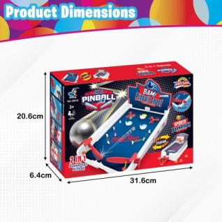 CANDA OYUNCAK Masaüstü Basketbol ve Pinball 2ın1 Oyun Seti