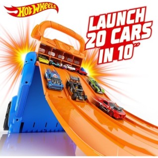 MATTEL Hot Wheels Multi Launcher Case 20 Araba Için Saklama Ve Fırlatıcı Rampası