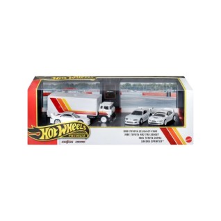 MATTEL Hot Wheels Hot Wheels® Koleksiyon Seti Arabalar, Sergilenmeye Uygun, 3 Araba ve 1 Tır JHW44