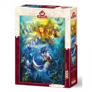 ART PUZZLE Gündüz ve Gece Prensesleri 1000 Parça Puzzle